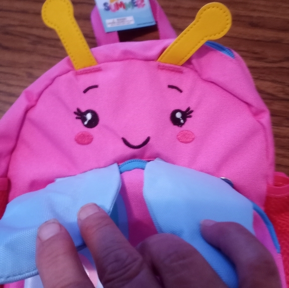 Pink Butterfly Kids Backpack - Picture 2 of 6